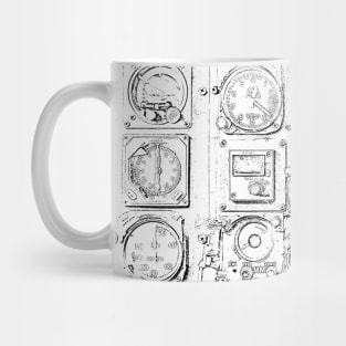 Aviation  Helicopter Pilot Flight Instrument Mug